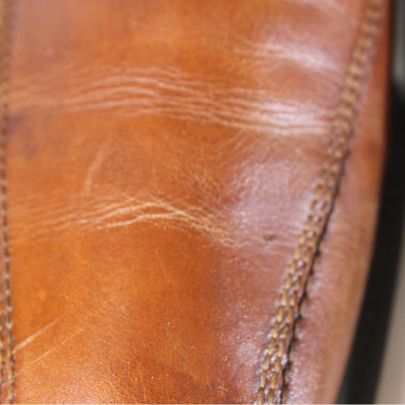 ECCO Brown Tan Sip On Loafer Leather Comfort Shoe 41 - Picture 2 of 11